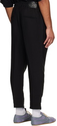 Song for the Mute Black Tencel Drape Trousers
