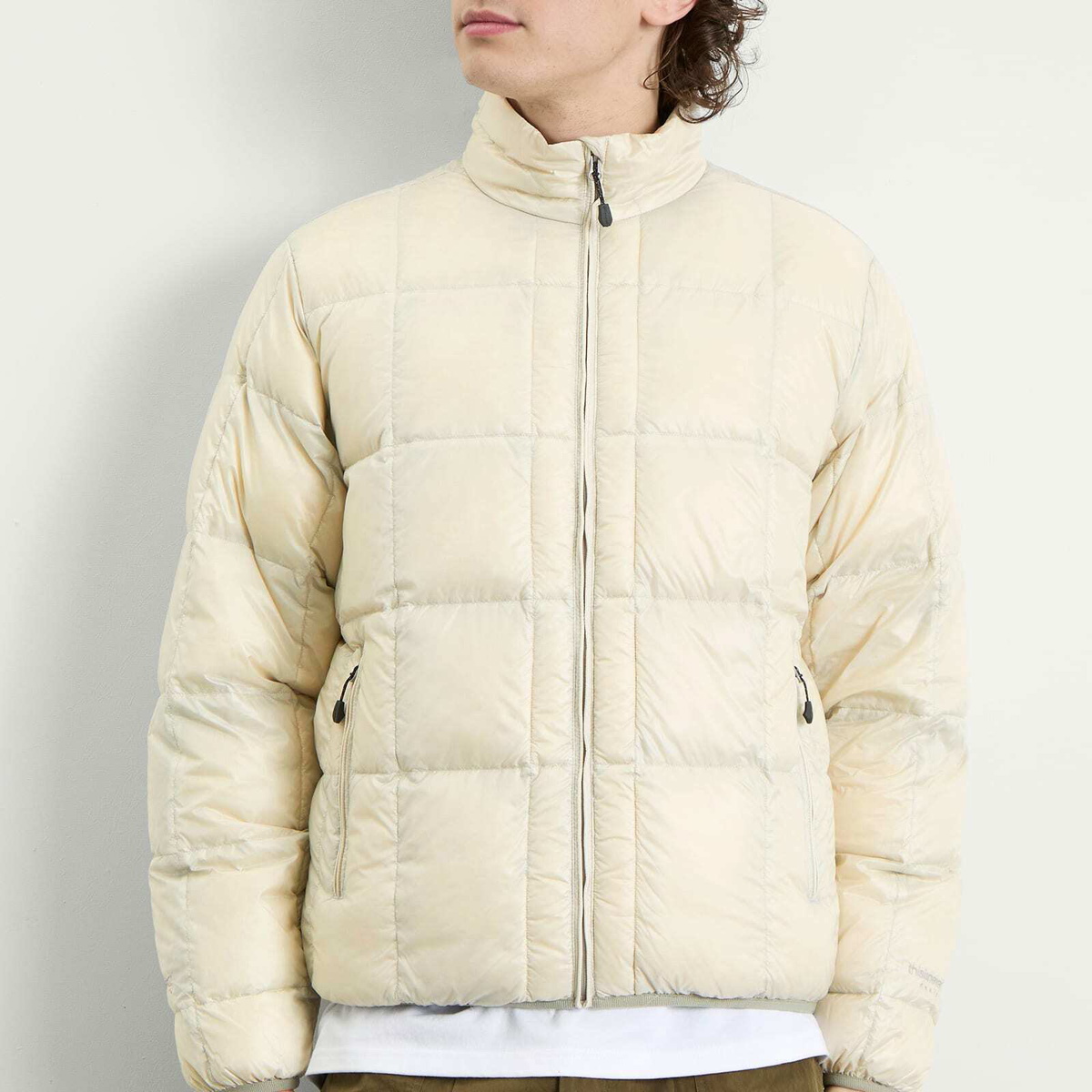 thisisneverthat Men's PERTEX Light Down Jacket in Stone