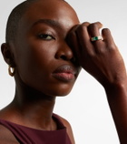 Anita Ko 18kt gold ring with emerald and diamonds