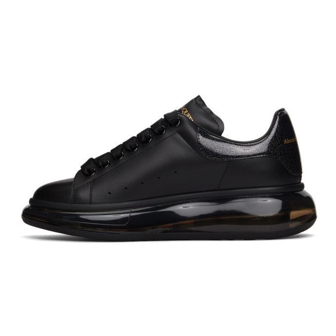 Alexander mcqueen black clear sole clearance oversized sneakers