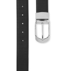 Ermenegildo Zegna - 3.5cm Black Reversible Leather Belt - Black