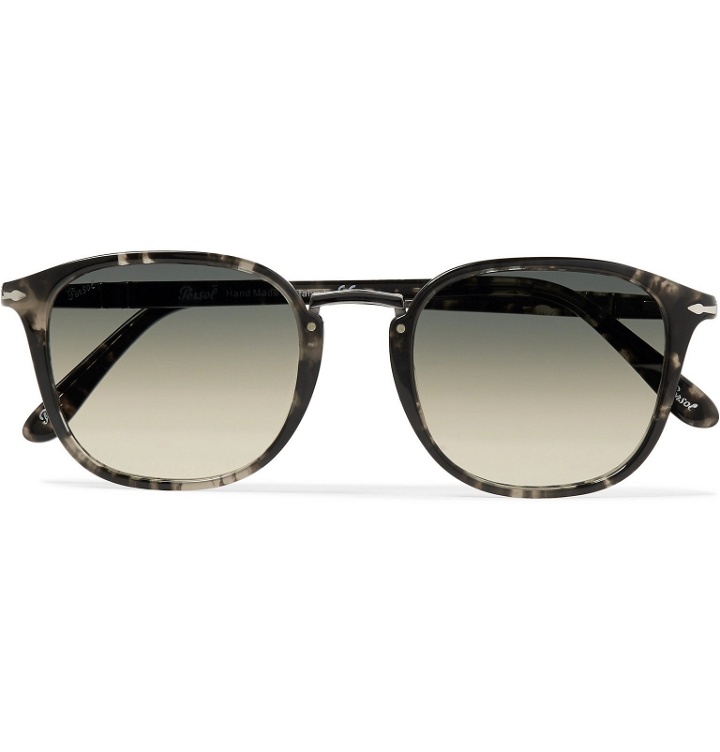 Photo: Persol - D-Frame Acetate Sunglasses - Gray