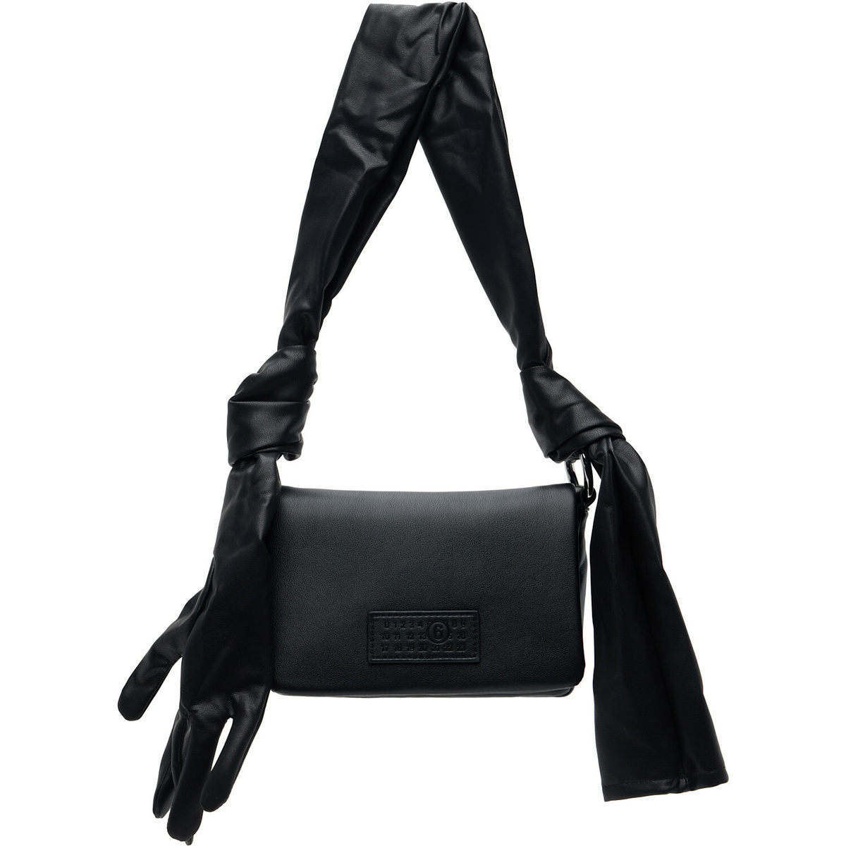 MM6 Maison Margiela Black Gloves Shoulder Bag