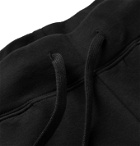 Handvaerk - Flex Loopback Pima Cotton-Blend Jersey Drawstring Shorts - Black