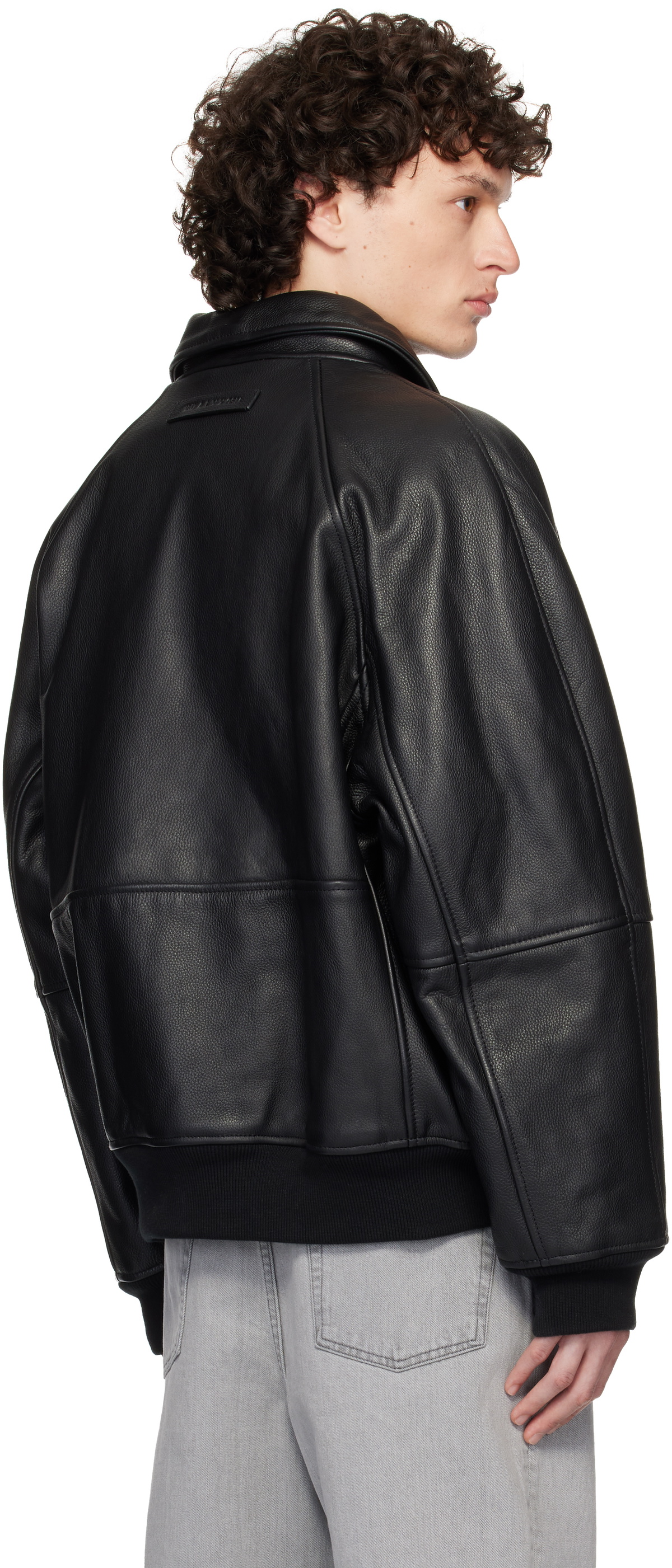 ジャケット・アウター 017 ALYX 9SM black jacket L 1017 ALYX 9SM logo-embossed Leather Jacket | Black | FARFETCH