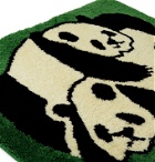 Flagstuff - Noko Panda-Jacquard Rug - Green