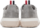 Thom Browne Gray 4-Bar Sneakers