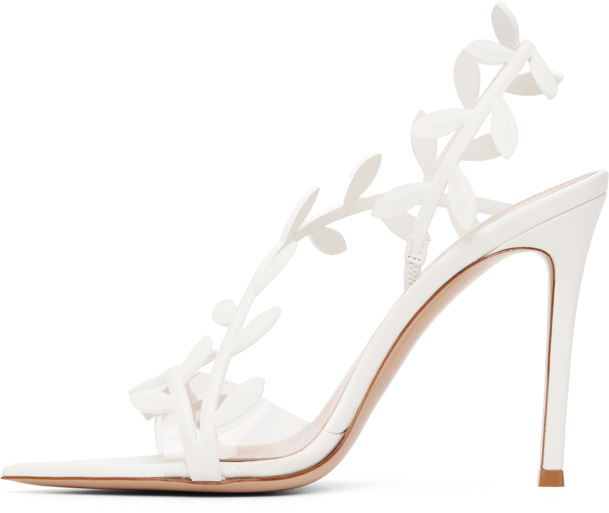 Gianvito Rossi White Flavia Heeled Sandals