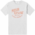 Maison Kitsuné Men's Palais Royal Classic T-Shirt in Light Grey Melange