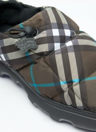 Burberry Check Nylon-Blend Pillow Mule