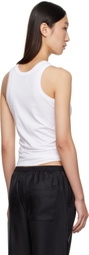 Loulou de Saison White Poso LDS Cotton Tank Top