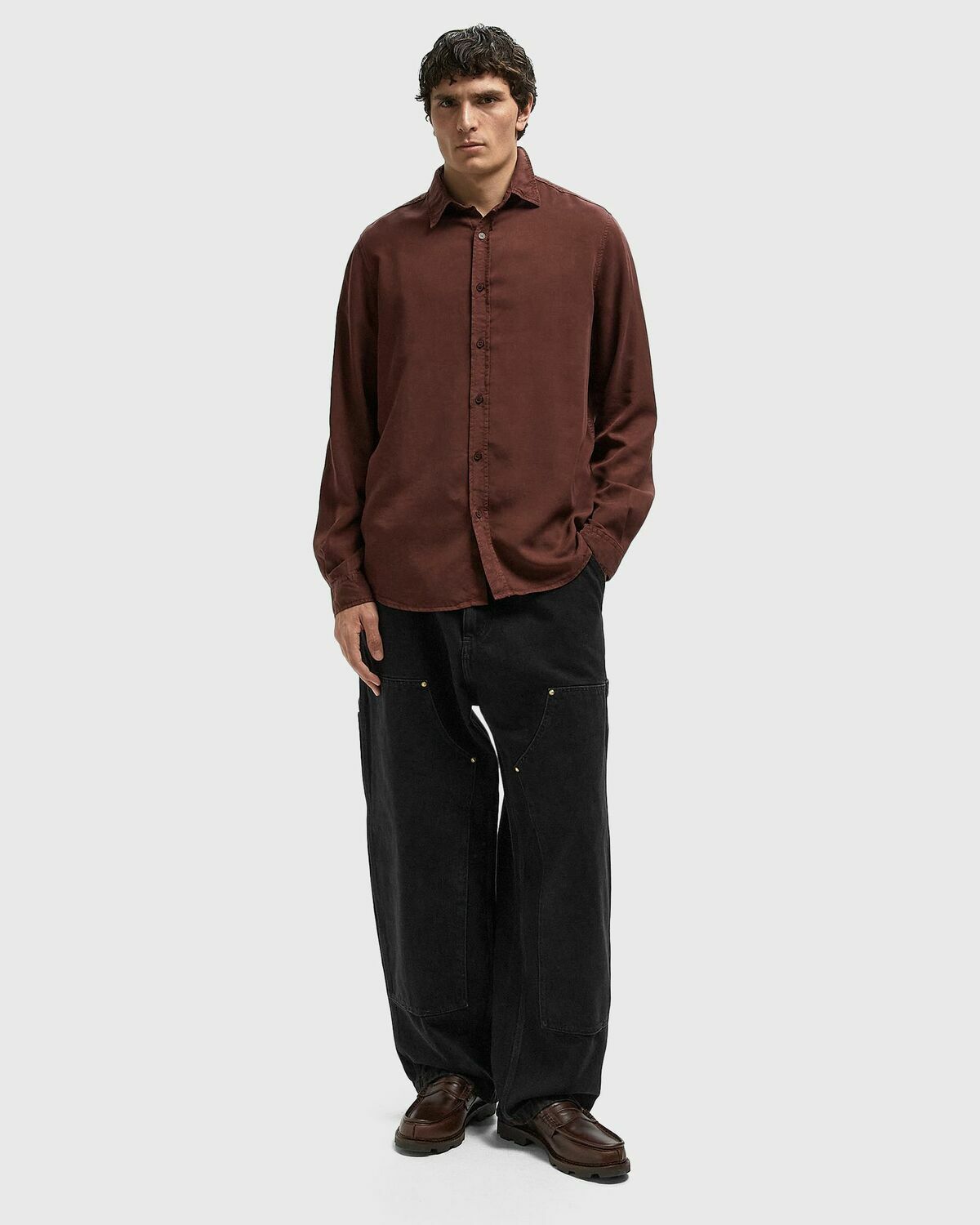 Samsøe & Samsøe SARYAN X SHIRT 14982 Red Mens Longsleefe