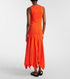 Loewe Paula's Ibiza pointelle cotton jersey maxi dress