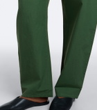 Leset Kyoto cotton wide-leg pants
