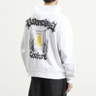 Balenciaga Men's Metal Merch Oversized Zip-Up Hoodie in White