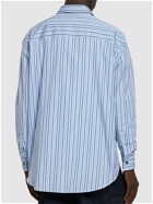 OFF-WHITE Ow Embroidery Stiped Poplin Shirt
