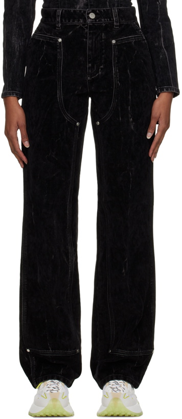 Photo: Stella McCartney Black Flocked Jeans