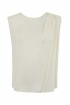 TwinSet Georgette Top With Pleats