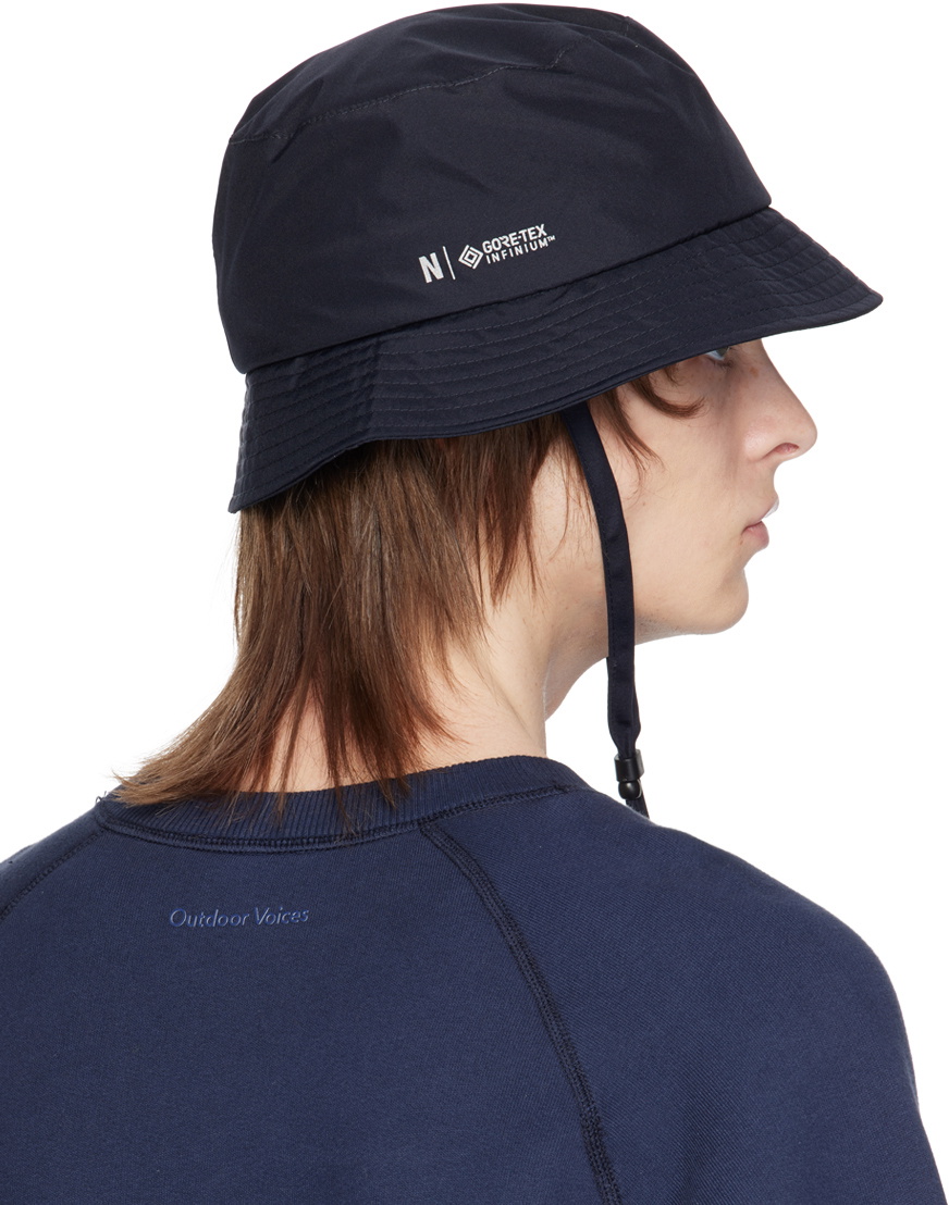 NORSE PROJECTS Navy Chin Strap Bucket Hat Norse Projects