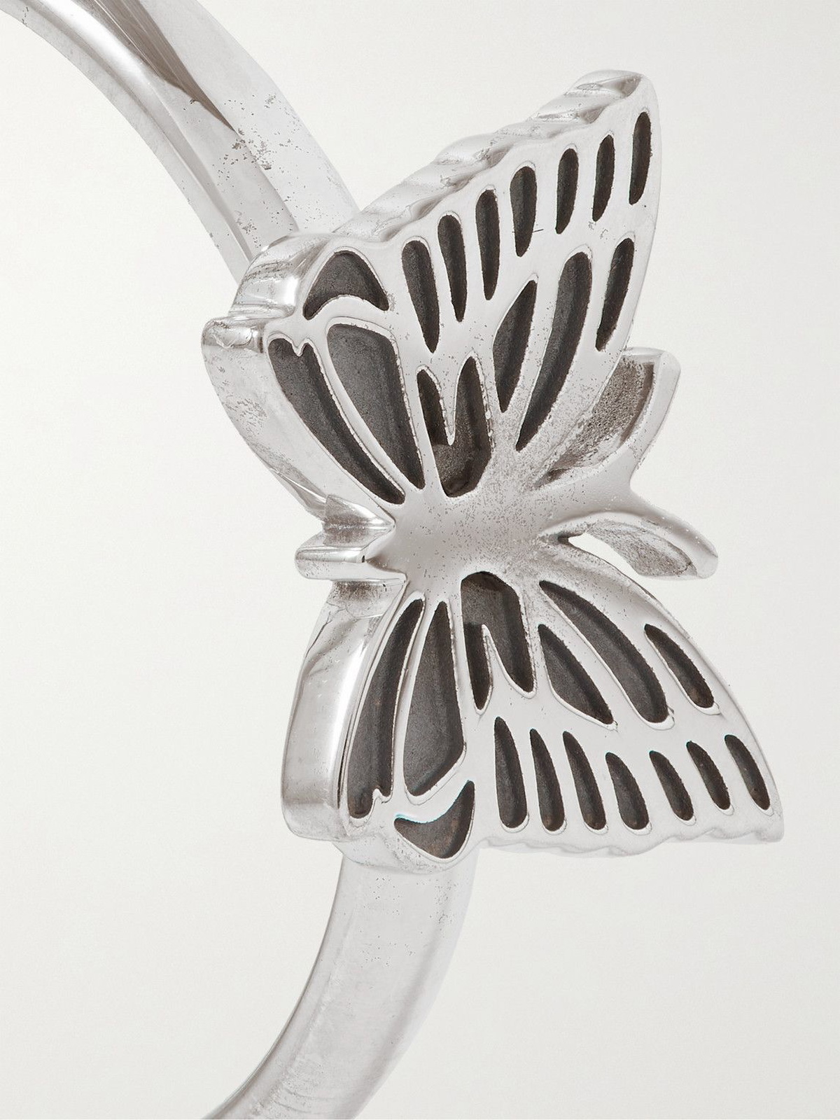 NEEDLES Silver Papillon Ring for Men