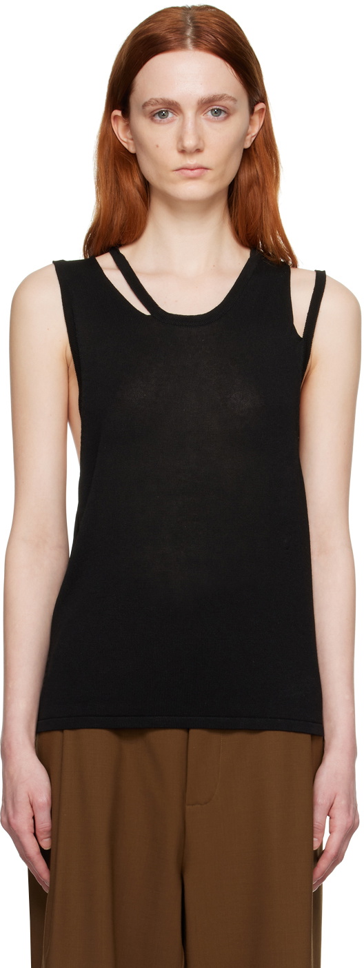 Cordera Black Cutout Tank Top CORDERA