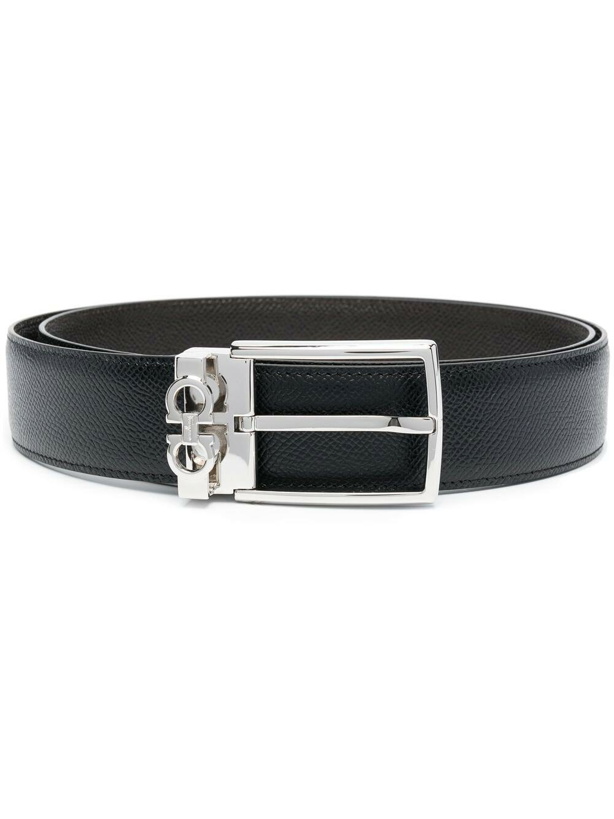 Photo: FERRAGAMO - Gancini Leather Adjustable Belt