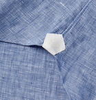 Loro Piana - Mélange Slub Linen Shirt - Blue