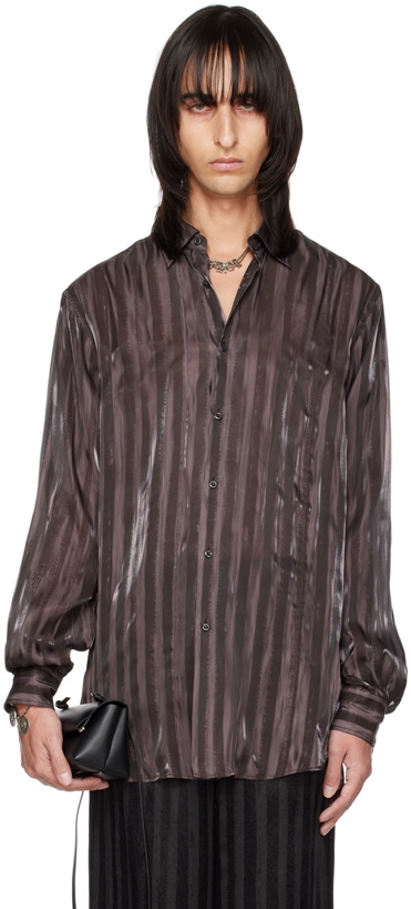 Photo: Acne Studios SSENSE Exclusive Brown Shirt