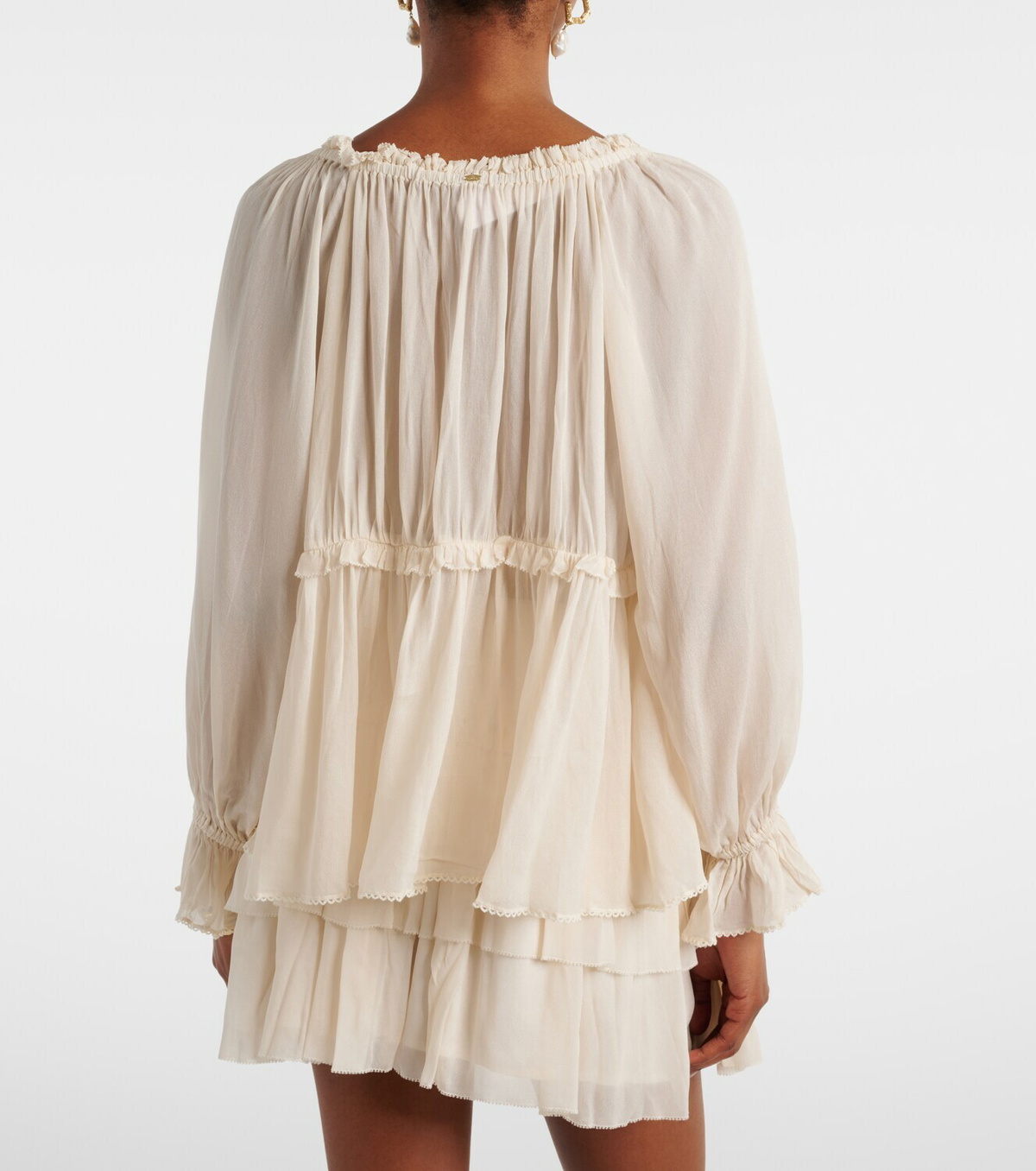 Poupette St Barth Moon ruffled blouse