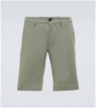 Canali Cotton twill Bermuda shorts