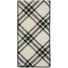 Burberry Black Check Wool Scarf