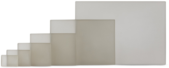 Photo: Tina Frey Designs Gray Block Platter Set, 6 pcs