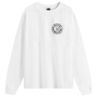 Good Morning Tapes Men's Spiral Logo Long Sleeve T-Shirt in White