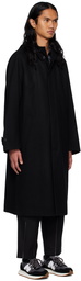 Comme des Garçons Homme Black Hooded Coat