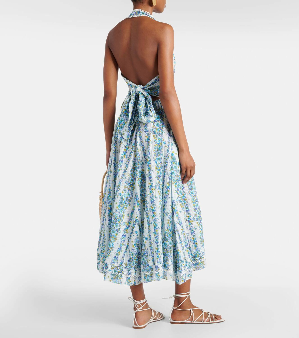 Poupette St Barth Beth floral halterneck cotton midi dress Poupette St Barth Poupette St Barth Beth floral halterneck cotton midi dress Poupette St Barth