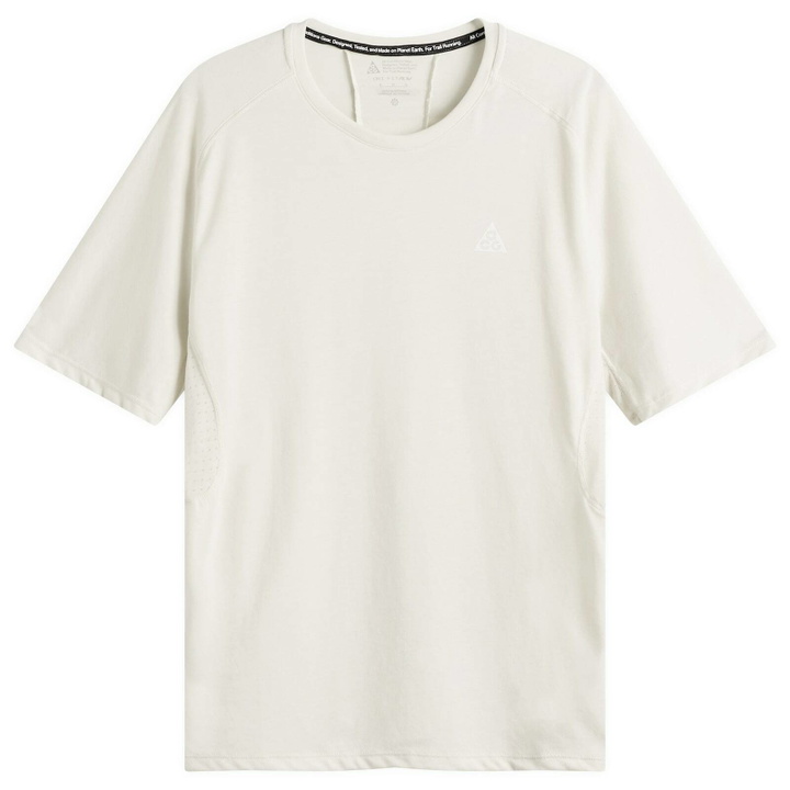 Photo: Nike Men's ACG Solar Chase Short Sleeve T-Shirt in Sea Glass/Baltic Blue/Summit White
