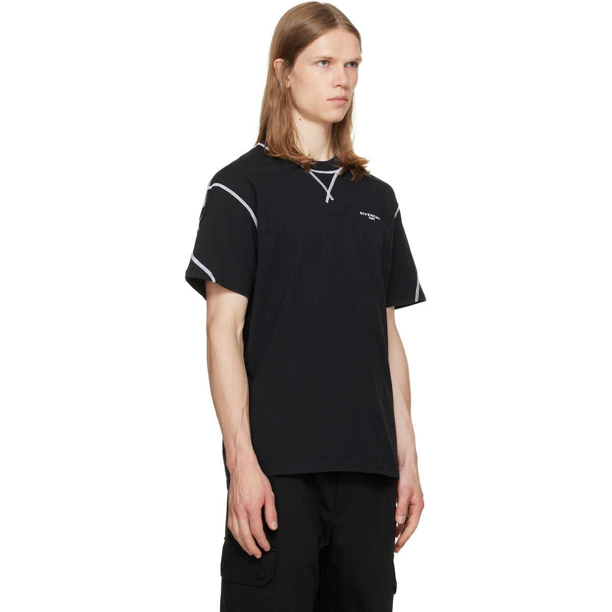 Givenchy Black Couture Seam T-shirt