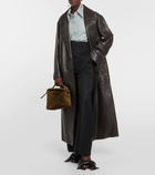 Loewe Puzzle Edge shearling shoulder bag