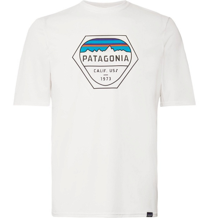 Photo: Patagonia - Logo-Print Capilene Jersey T-Shirt - Men - White