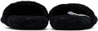 Versace Underwear Black Barocco Slippers