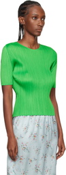 PLEATS PLEASE ISSEY MIYAKE Green Monthly Colors April T-shirt