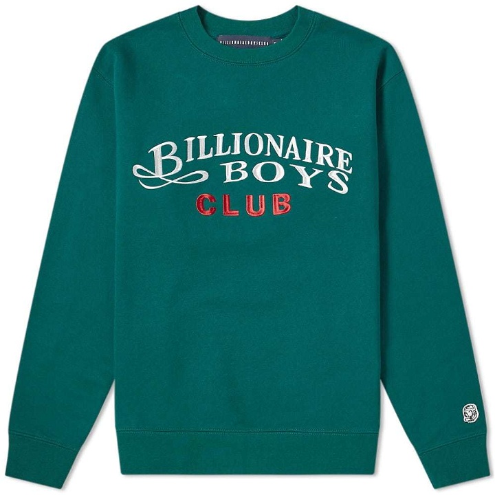 Photo: Billionaire Boys Club Embroidered Logo Crew Sweat Green