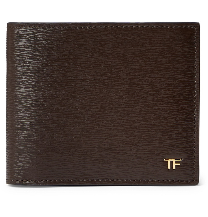 Photo: TOM FORD - Textured-Leather Billfold Wallet - Brown