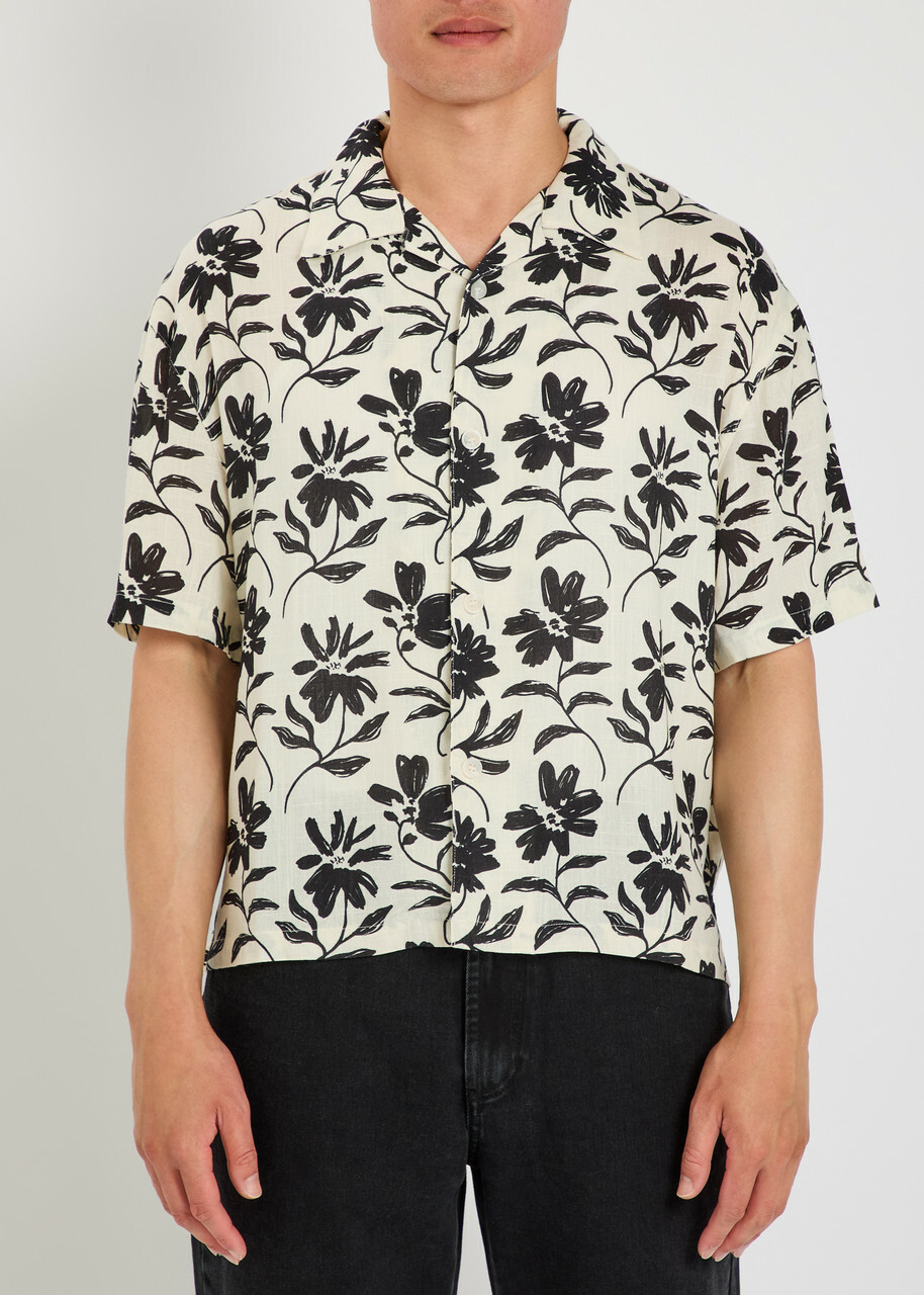 Mki Miyuki Zoku Floral Rayon and Linen-blend Shirt Multi Floral