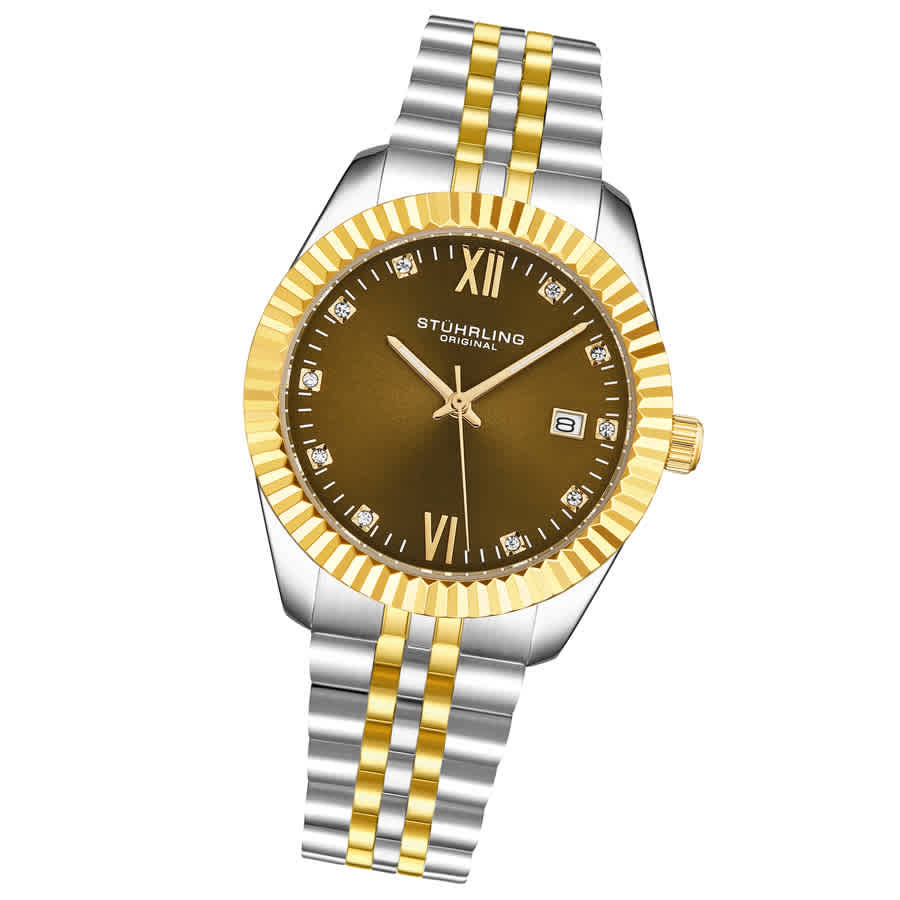 Stuhrling Original Symphony Quartz Green Dial Ladies Watch M17176