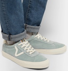Vans - Epoch Sport LX Leather-Trimmed Suede Sneakers - Men - Light blue