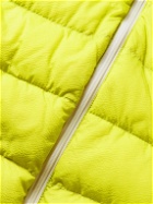 OSTRYA - 850 Light Logo-Appliquéd Quilted Ripstop Down Gilet - Yellow