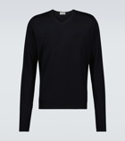 John Smedley - Wool-blend V-neck sweater