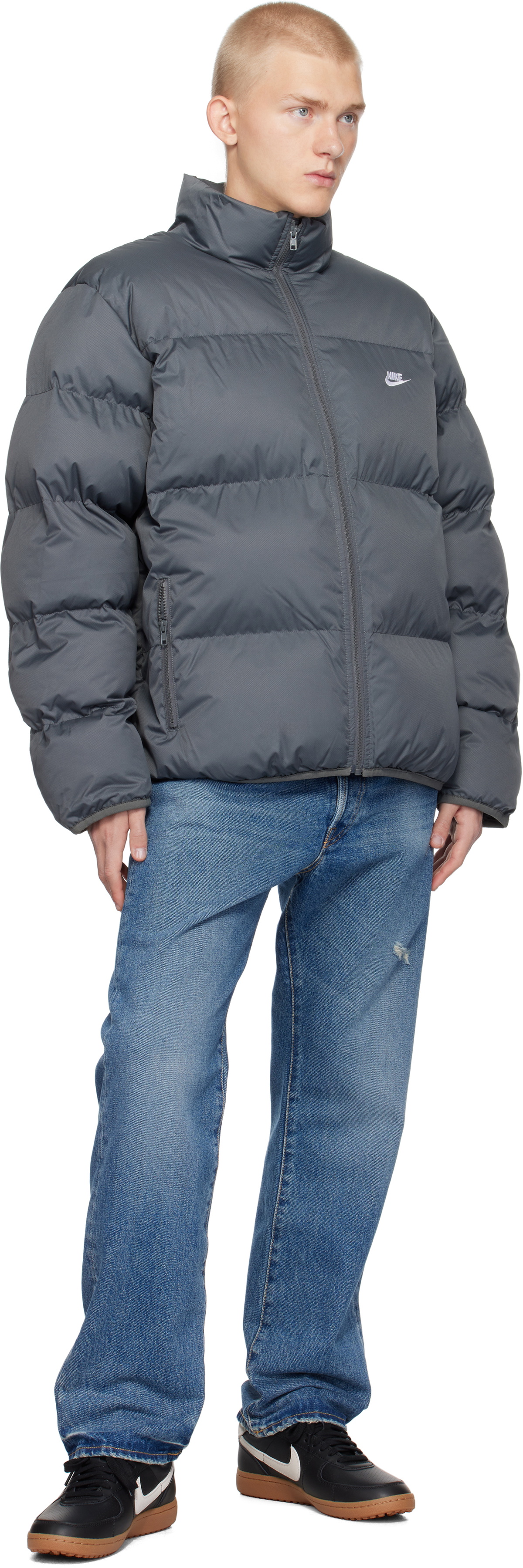Nike Gray Sportswear Club Puffer Jacket