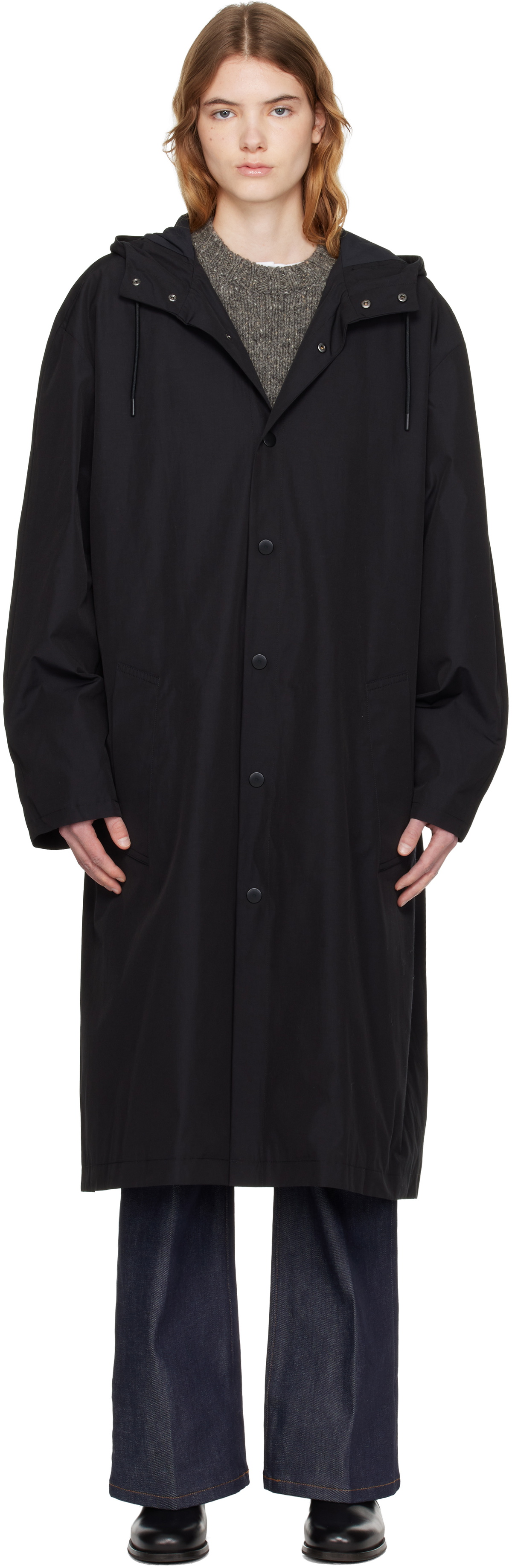 A.P.C. Black Long Parka
